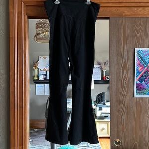 Black stretchy bell bottoms